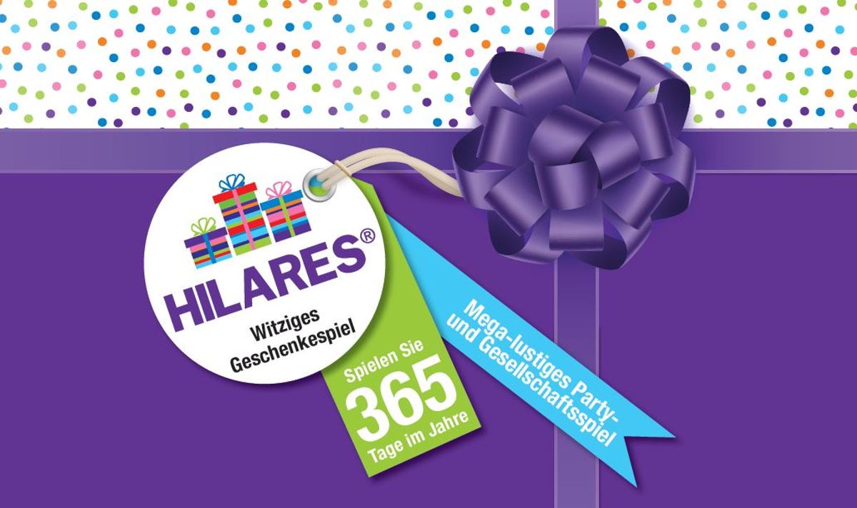 HILARES | Witziges Geschenkespiel (DEUTSCH) sinterklaas - kerst - oud en nieuw - feestje - pakjes - surprise - dobbelspel - kaartspel – familiespel